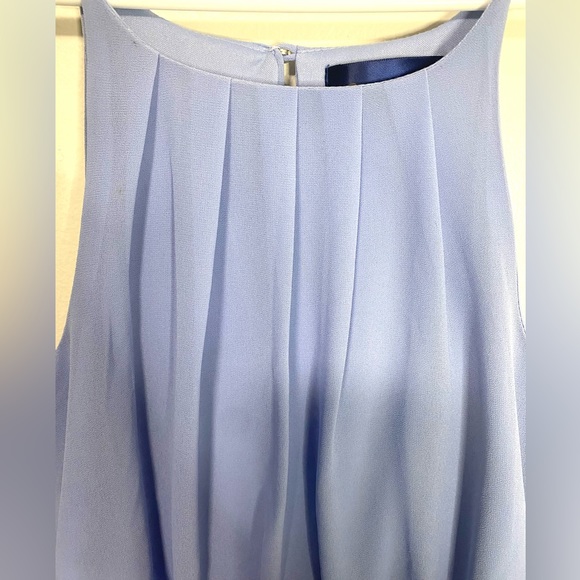 Francesca’s Blue Rain Halter Sheath Mini Dress Periwinkle Size Medium - Picture 5 of 7